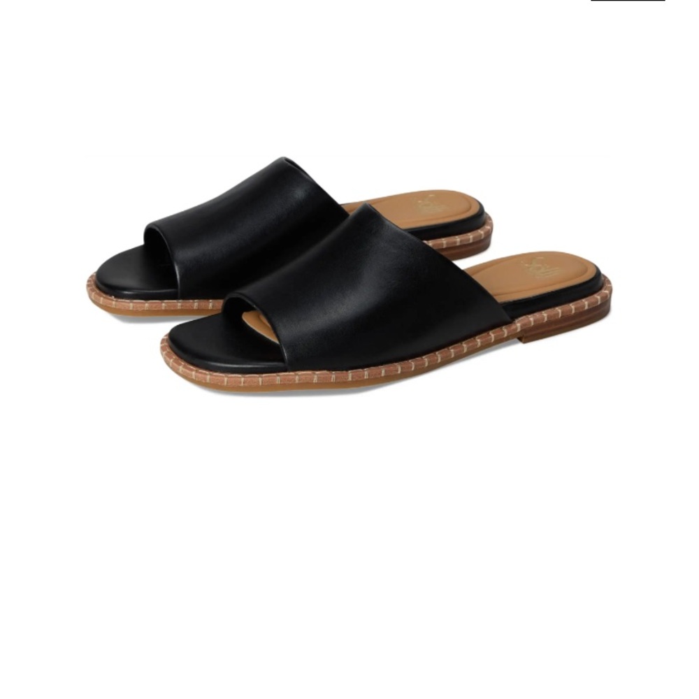 Sofft Noble II Black Slide Sandals size 6.5
